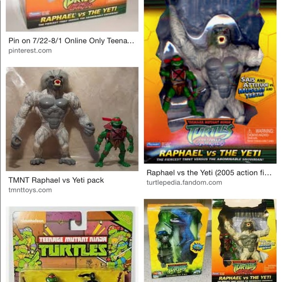 TMNT Mutants & Monsters Raphael vs The Yeti Boxed Set Playmates 2005 YETI ONLY - Picture 6 of 7